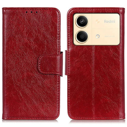 For Xiaomi Redmi Note 13R Pro 5G Wallet Cover Split Leather Case Nappa Texture