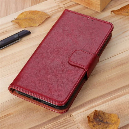 For Xiaomi Redmi Note 13R Pro 5G Wallet Cover Split Leather Case Nappa Texture