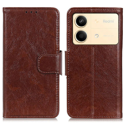 For Xiaomi Redmi Note 13R Pro 5G Wallet Cover Split Leather Case Nappa Texture