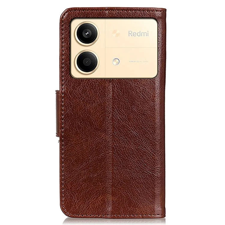 For Xiaomi Redmi Note 13R Pro 5G Wallet Cover Split Leather Case Nappa Texture