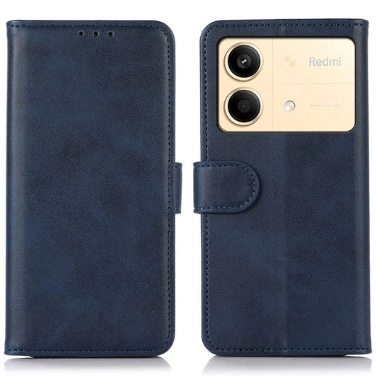 For Xiaomi Redmi Note 13R Pro 5G Leather Case Cowhide Texture Phone Wallet Cover