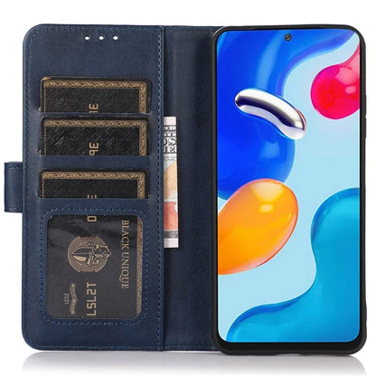 For Xiaomi Redmi Note 13R Pro 5G Leather Case Cowhide Texture Phone Wallet Cover
