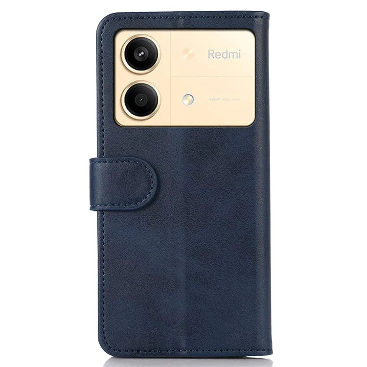 For Xiaomi Redmi Note 13R Pro 5G Leather Case Cowhide Texture Phone Wallet Cover