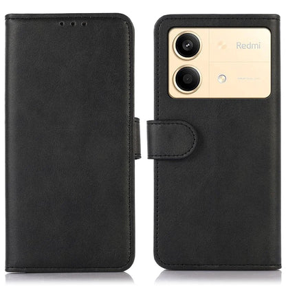 For Xiaomi Redmi Note 13R Pro 5G Leather Case Cowhide Texture Phone Wallet Cover