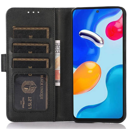 For Xiaomi Redmi Note 13R Pro 5G Leather Case Cowhide Texture Phone Wallet Cover
