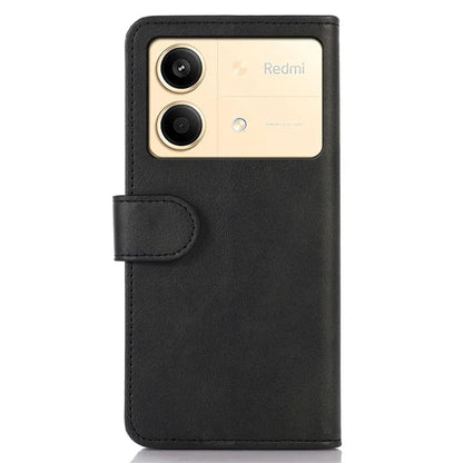 For Xiaomi Redmi Note 13R Pro 5G Leather Case Cowhide Texture Phone Wallet Cover