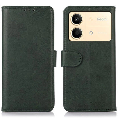 For Xiaomi Redmi Note 13R Pro 5G Leather Case Cowhide Texture Phone Wallet Cover