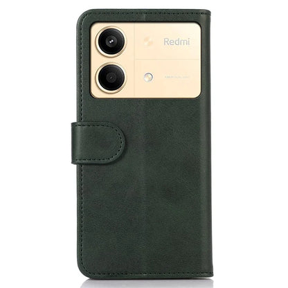 For Xiaomi Redmi Note 13R Pro 5G Leather Case Cowhide Texture Phone Wallet Cover