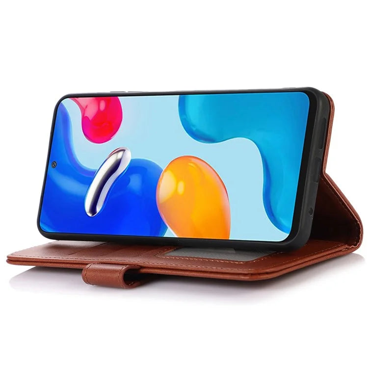 For Xiaomi Redmi Note 13R Pro 5G Leather Case Cowhide Texture Phone Wallet Cover