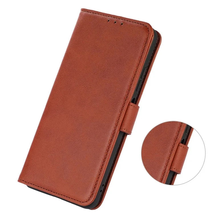 For Xiaomi Redmi Note 13R Pro 5G Leather Case Cowhide Texture Phone Wallet Cover