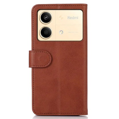 For Xiaomi Redmi Note 13R Pro 5G Leather Case Cowhide Texture Phone Wallet Cover
