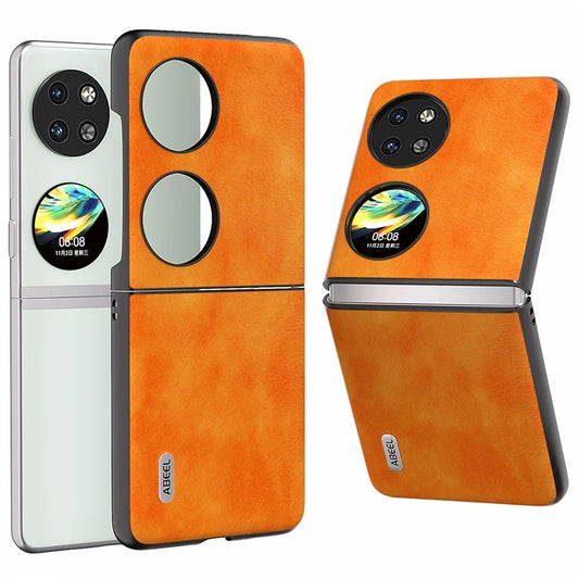 ABEEL For Huawei Pocket 2 Phone Case Hard PC+PU Leather Litchi Texture Cover