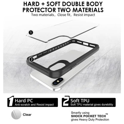 Combat X Mode Series for iPhone X / XS 5.8 inch Cell Phone Case Anti-scratch TPU+PC Back Cover
