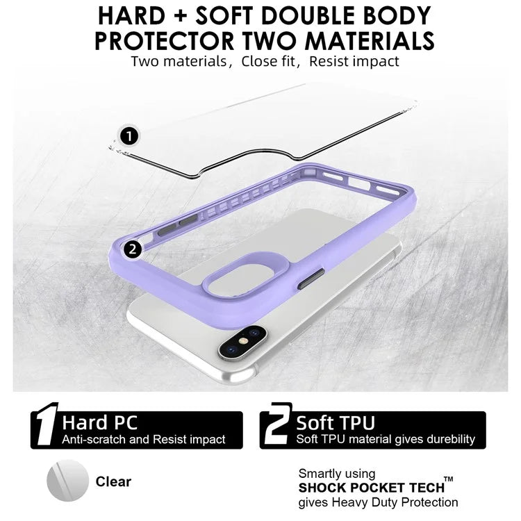 Combat X Mode Series for iPhone X / XS 5.8 inch Cell Phone Case Anti-scratch TPU+PC Back Cover