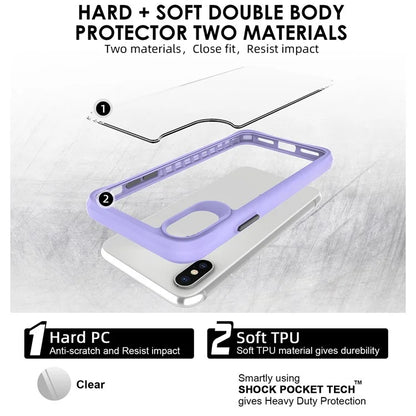Combat X Mode Series for iPhone X / XS 5.8 inch Cell Phone Case Anti-scratch TPU+PC Back Cover