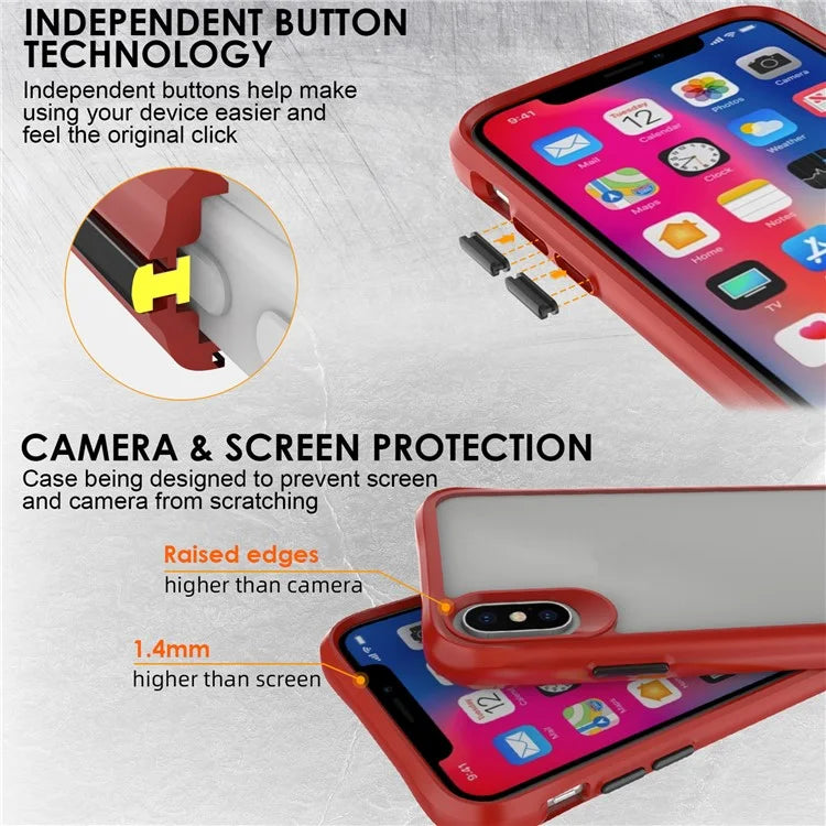 Combat X Mode Series for iPhone X / XS 5.8 inch Cell Phone Case Anti-scratch TPU+PC Back Cover