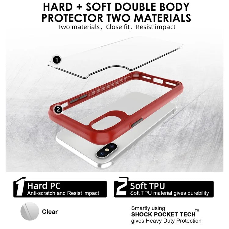 Combat X Mode Series for iPhone XS Max 6.5 inch Case Scratch-proof TPU+PC Cover