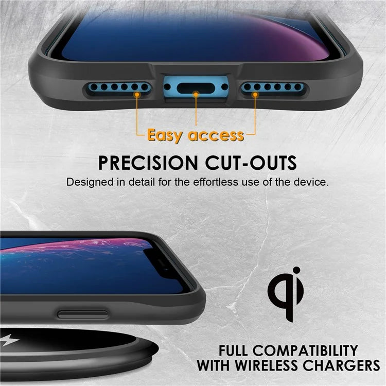 Combat X Mode Series for iPhone XR 6.1 inch Case TPU+PC Drop-proof Phone Protective Cover