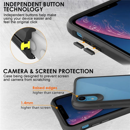Combat X Mode Series for iPhone XR 6.1 inch Case TPU+PC Drop-proof Phone Protective Cover