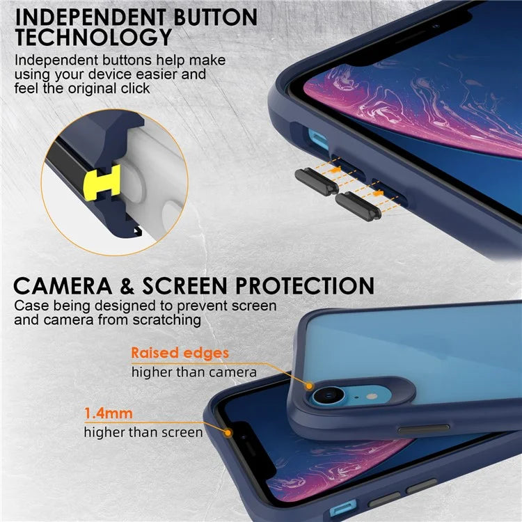 Combat X Mode Series for iPhone XR 6.1 inch Case TPU+PC Drop-proof Phone Protective Cover