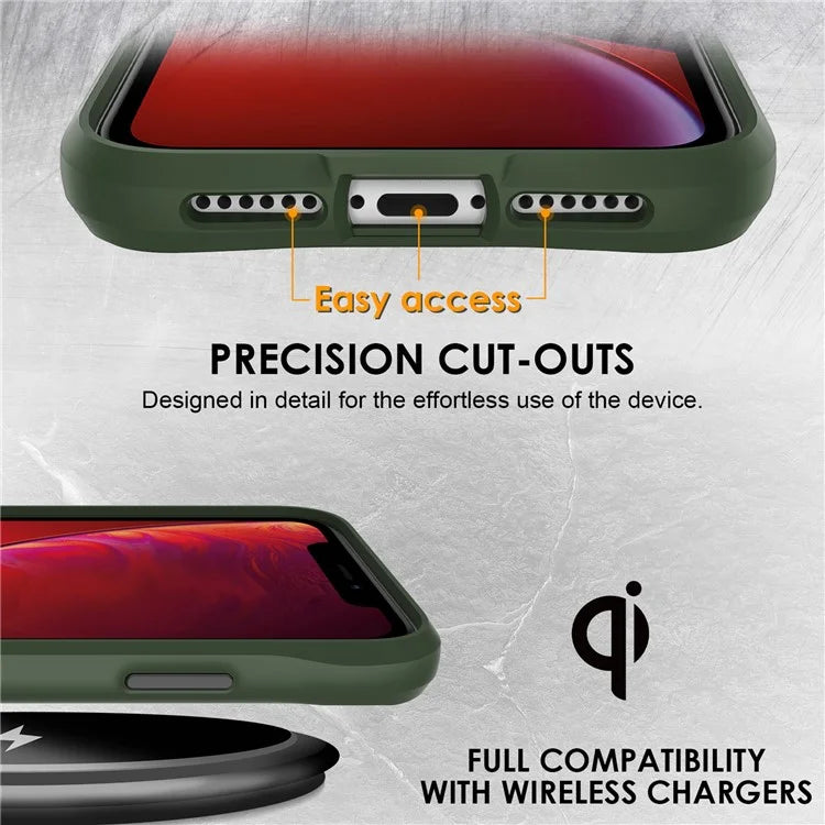 Combat X Mode Series for iPhone XR 6.1 inch Case TPU+PC Drop-proof Phone Protective Cover