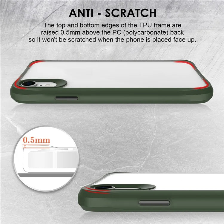 Combat X Mode Series for iPhone XR 6.1 inch Case TPU+PC Drop-proof Phone Protective Cover