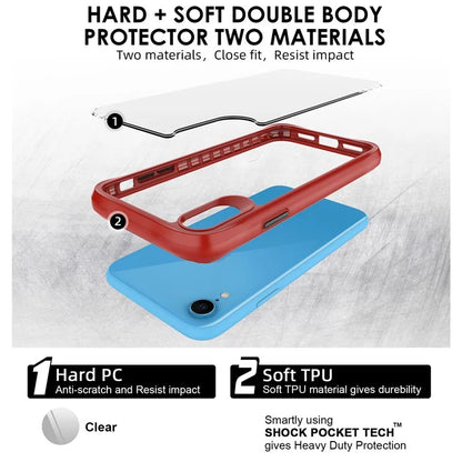 Combat X Mode Series for iPhone XR 6.1 inch Case TPU+PC Drop-proof Phone Protective Cover
