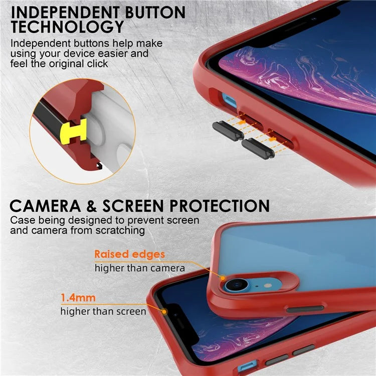 Combat X Mode Series for iPhone XR 6.1 inch Case TPU+PC Drop-proof Phone Protective Cover