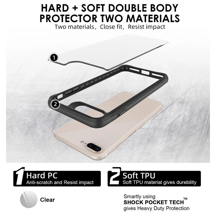 Combat X Mode Series for For iPhone 6 Plus / 7 Plus / 8 Plus 5.5 inch Case Four Corner Anti-fall Phone Protector