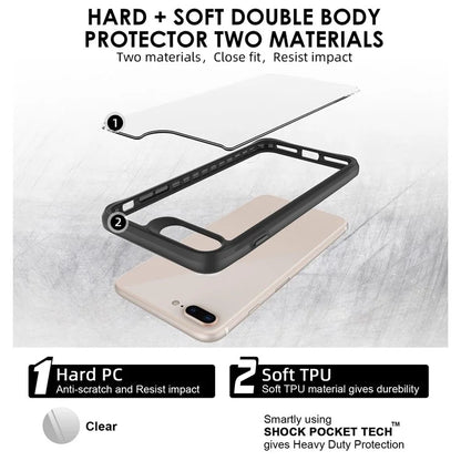 Combat X Mode Series for For iPhone 6 Plus / 7 Plus / 8 Plus 5.5 inch Case Four Corner Anti-fall Phone Protector