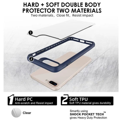 Combat X Mode Series for For iPhone 6 Plus / 7 Plus / 8 Plus 5.5 inch Case Four Corner Anti-fall Phone Protector