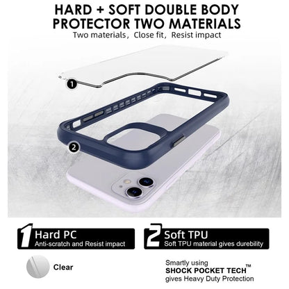 Combat X Mode Series for iPhone 11 Cell Phone Case TPU+PC Shockproof Back Shell