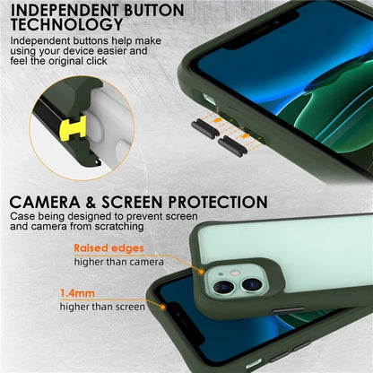 Combat X Mode Series for iPhone 11 Cell Phone Case TPU+PC Shockproof Back Shell
