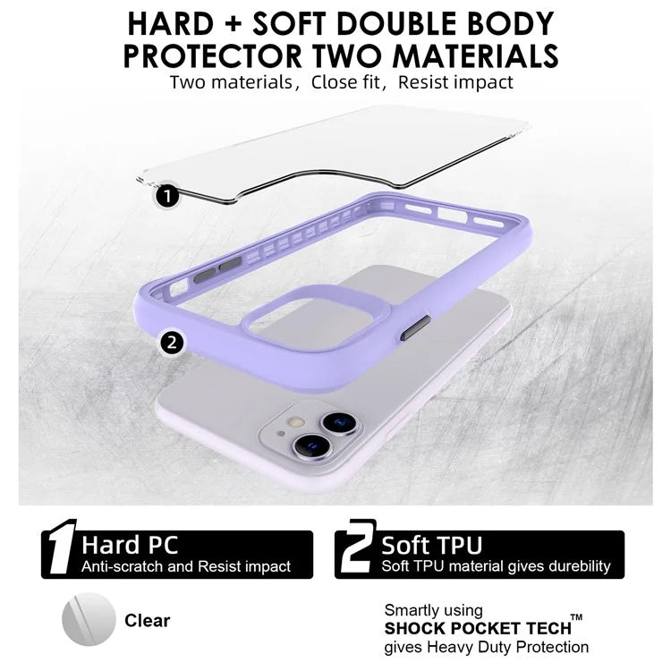 Combat X Mode Series for iPhone 11 Cell Phone Case TPU+PC Shockproof Back Shell