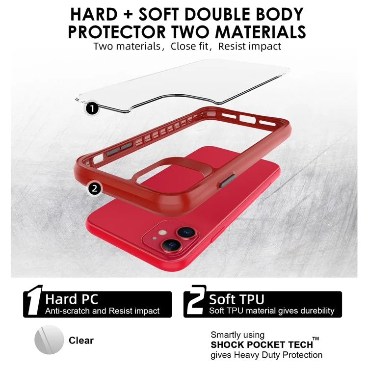 Combat X Mode Series for iPhone 11 Cell Phone Case TPU+PC Shockproof Back Shell