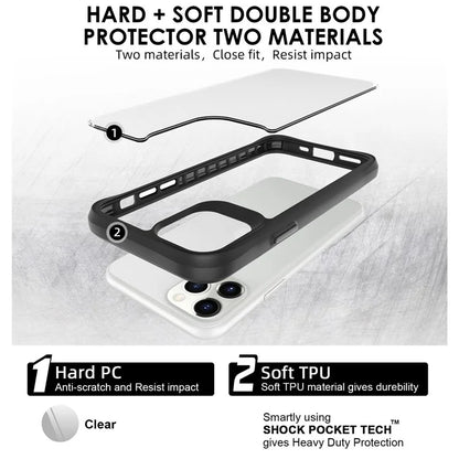 Combat X Mode Series for iPhone 11 Pro TPU+PC Cover Four Corner Scratch-resistant Smart Phone Case
