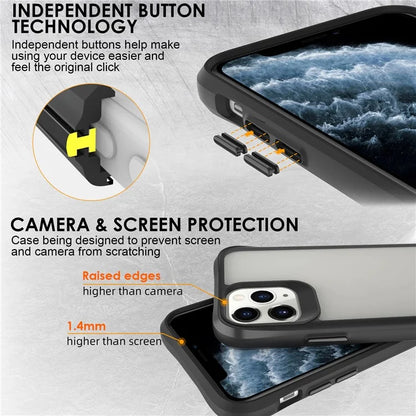 Combat X Mode Series for iPhone 11 Pro TPU+PC Cover Four Corner Scratch-resistant Smart Phone Case