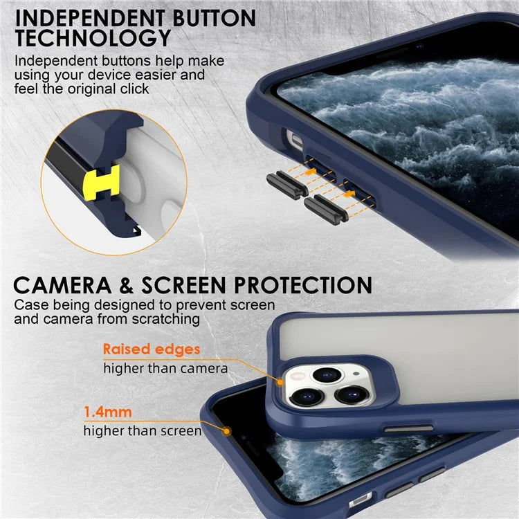 Combat X Mode Series for iPhone 11 Pro TPU+PC Cover Four Corner Scratch-resistant Smart Phone Case