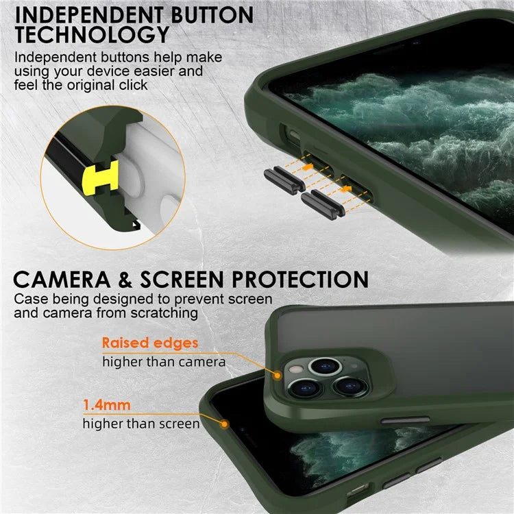 Combat X Mode Series for iPhone 11 Pro TPU+PC Cover Four Corner Scratch-resistant Smart Phone Case