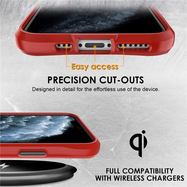 Combat X Mode Series for iPhone 11 Pro TPU+PC Cover Four Corner Scratch-resistant Smart Phone Case