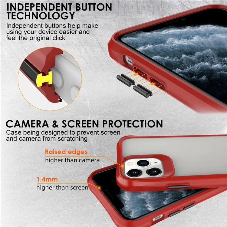 Combat X Mode Series for iPhone 11 Pro TPU+PC Cover Four Corner Scratch-resistant Smart Phone Case