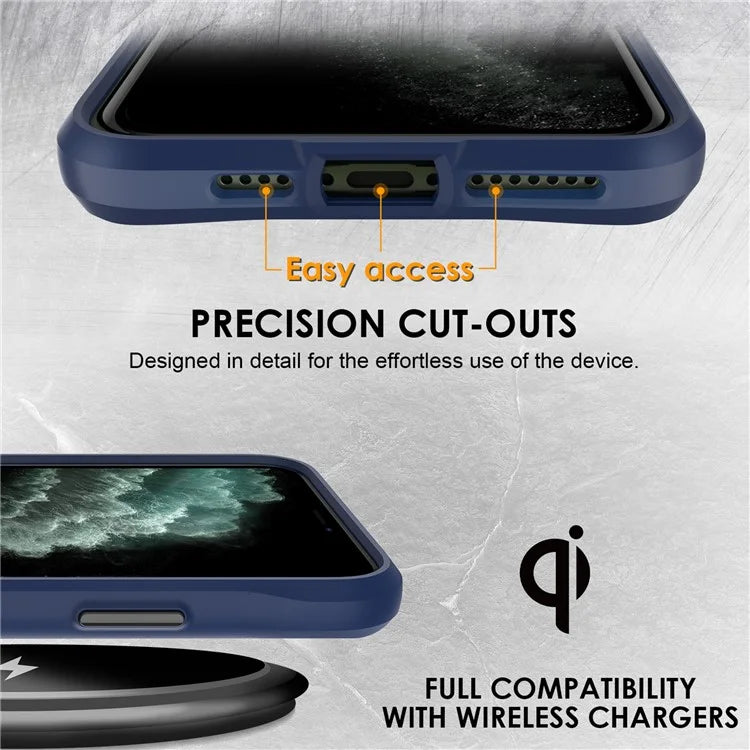 Combat X Mode Series for iPhone 11 Pro Max Back Case Drop-proof TPU+PC Four Corner Phone Cover