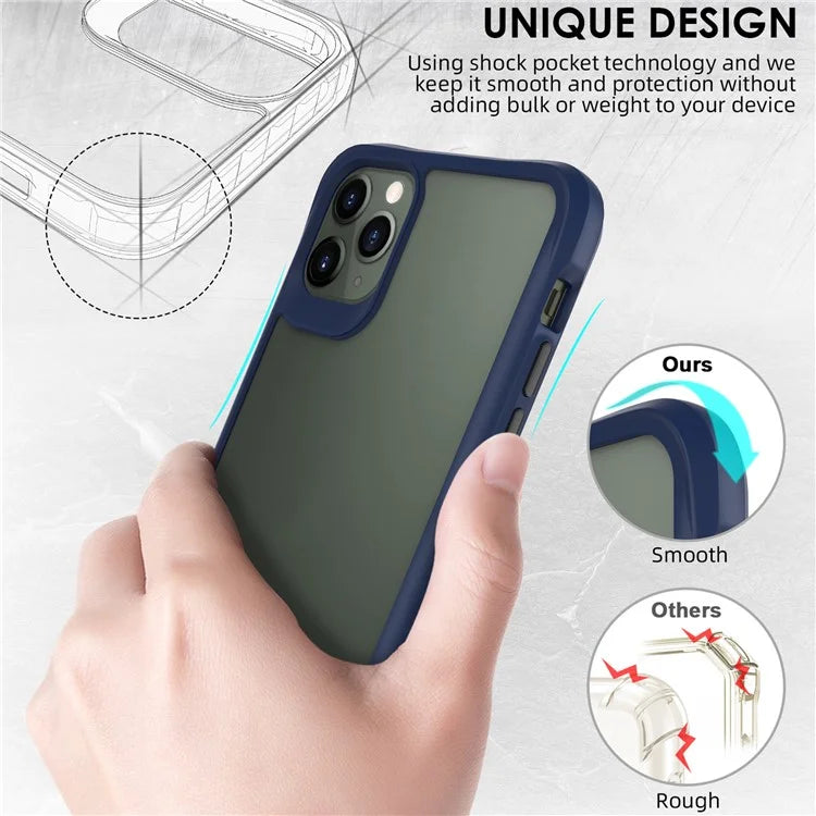 Combat X Mode Series for iPhone 11 Pro Max Back Case Drop-proof TPU+PC Four Corner Phone Cover