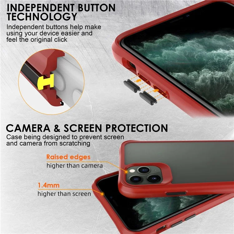 Combat X Mode Series for iPhone 11 Pro Max Back Case Drop-proof TPU+PC Four Corner Phone Cover