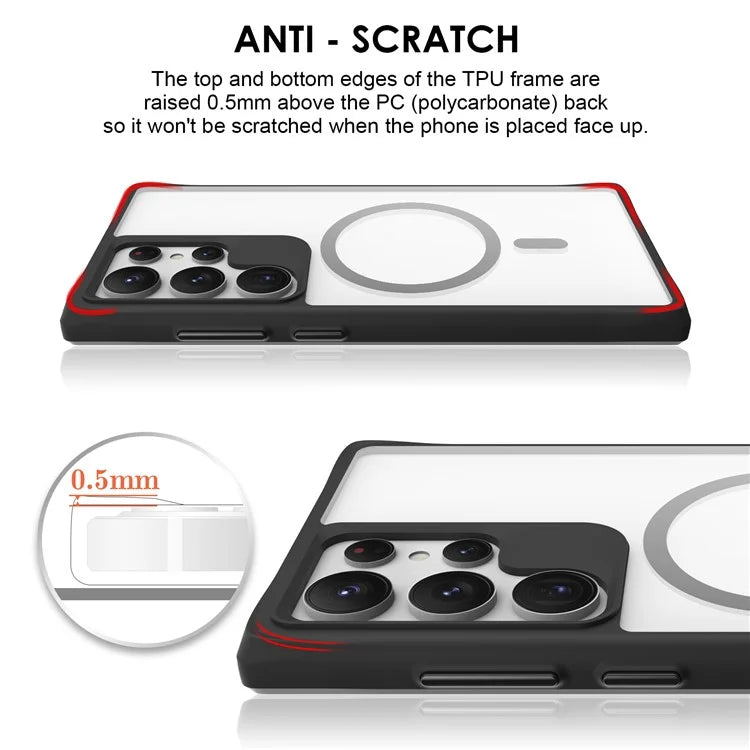 Combat X Mode Magnetic Series for Samsung Galaxy S24 Ultra Case Reinforced Corners Cover Compatible with Magsafe