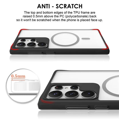 Combat X Mode Magnetic Series for Samsung Galaxy S24 Ultra Case Reinforced Corners Cover Compatible with Magsafe
