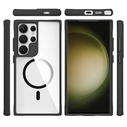 Combat X Mode Magnetic Series for Samsung Galaxy S24 Ultra Case Reinforced Corners Cover Compatible with Magsafe