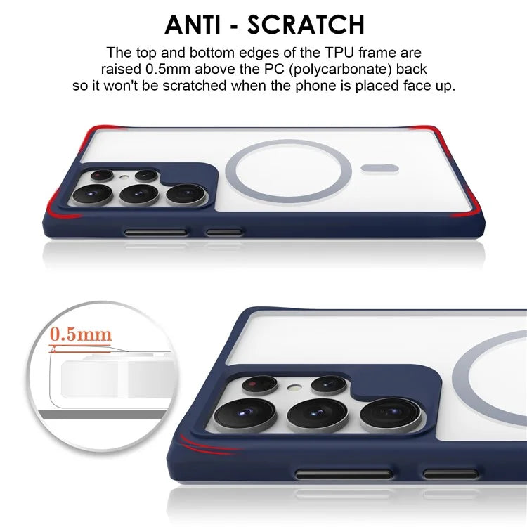 Combat X Mode Magnetic Series for Samsung Galaxy S24 Ultra Case Reinforced Corners Cover Compatible with Magsafe
