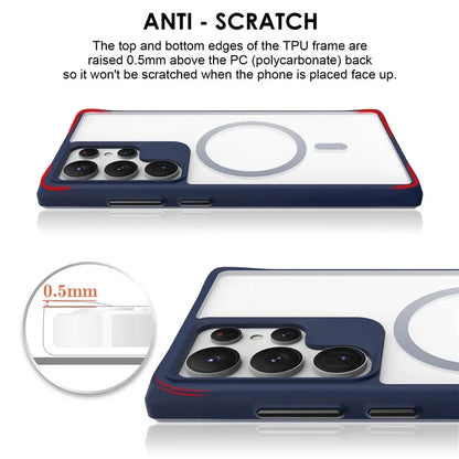 Combat X Mode Magnetic Series for Samsung Galaxy S24 Ultra Case Reinforced Corners Cover Compatible with Magsafe
