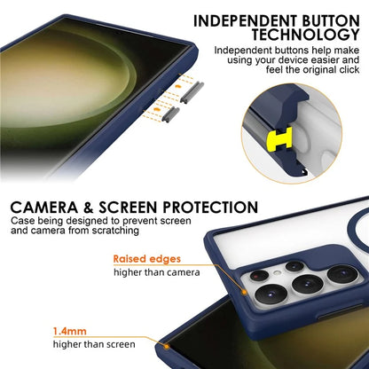 Combat X Mode Magnetic Series for Samsung Galaxy S24 Ultra Case Reinforced Corners Cover Compatible with Magsafe